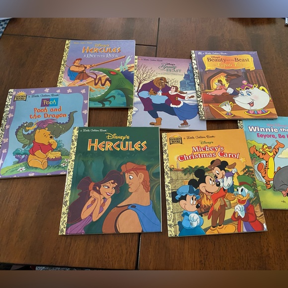 Disney | Other | Disney Little Golden Books Set 7 Books In Excellent ...